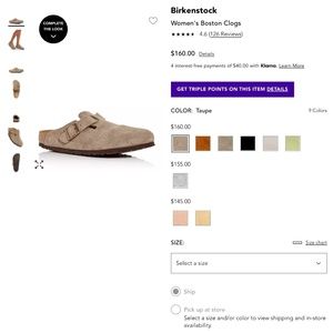 Birkenstock Boston Clog in Taupe